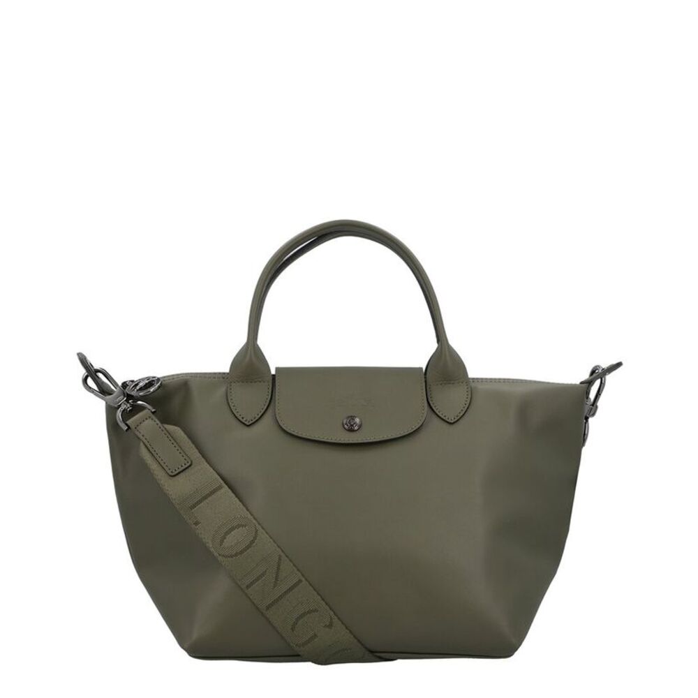 Longchamp Le Pliage Leather Crossbody, Green